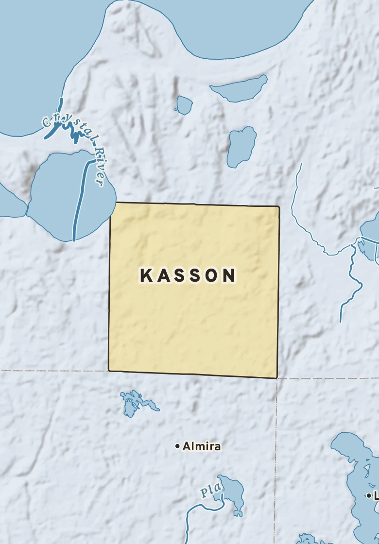 Atlas plate of Kasson, Michigan.