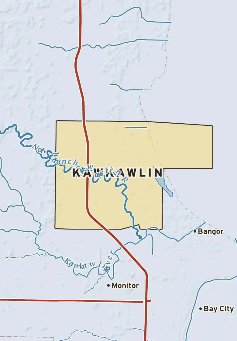 Atlas plate of Kawkawlin, Michigan.