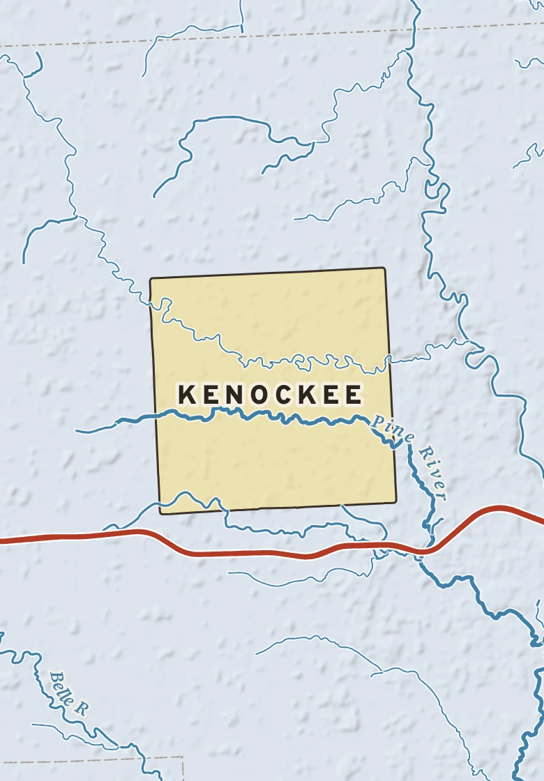 Atlas plate of Kenockee, Michigan.