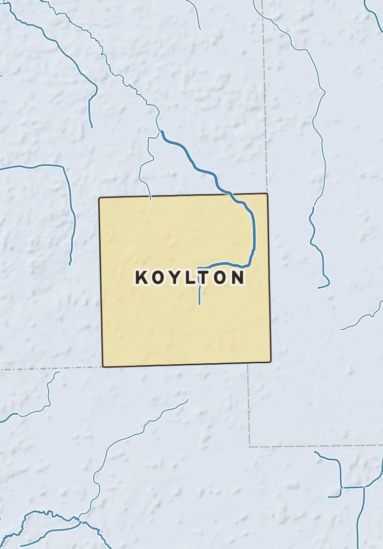 Atlas plate of Koylton, Michigan.