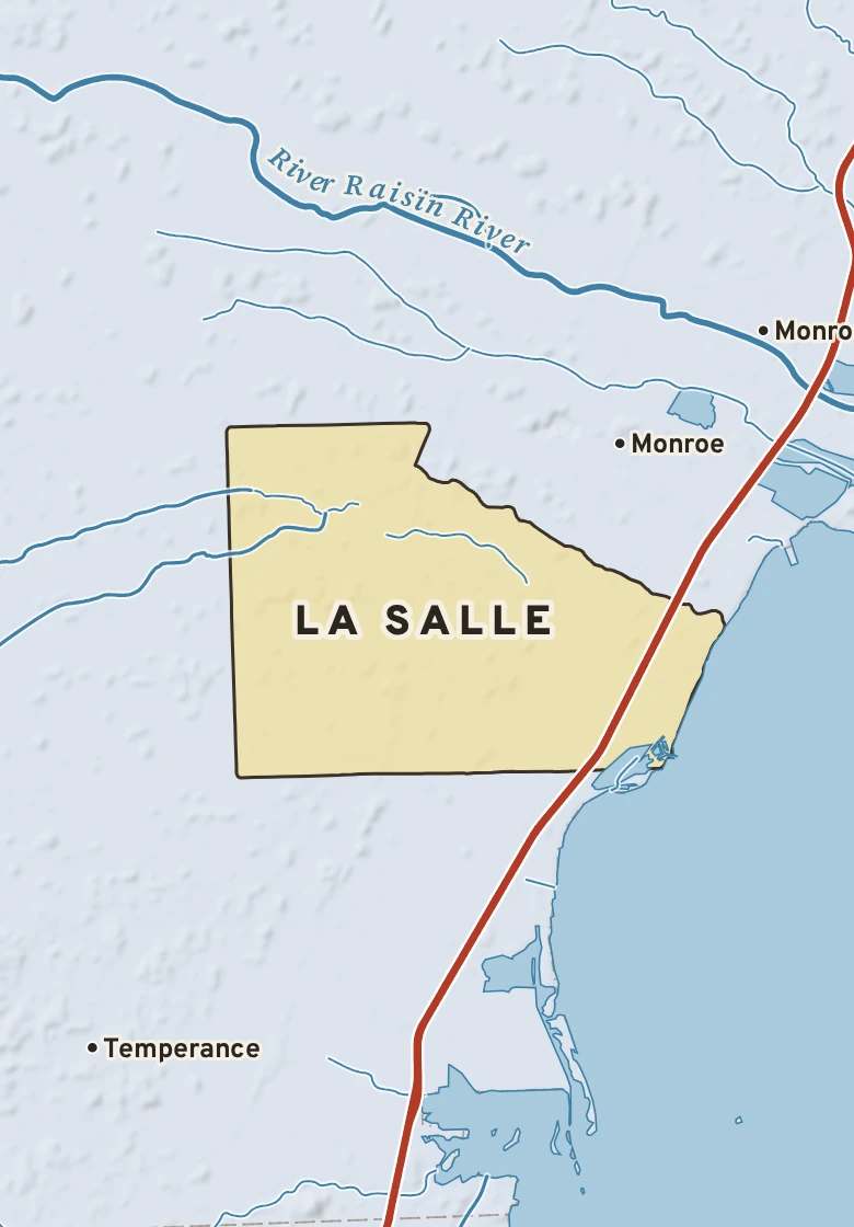 Atlas plate of La Salle, Michigan.