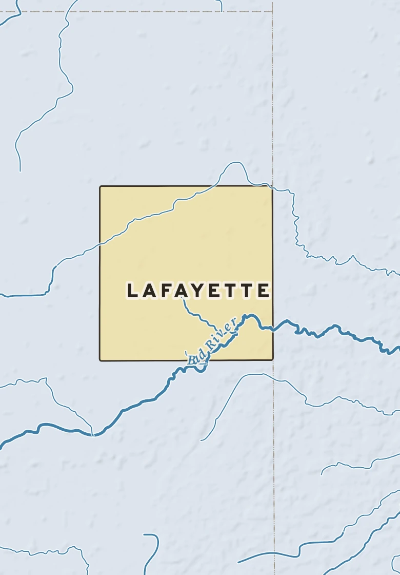 Atlas plate of Lafayette, Michigan.