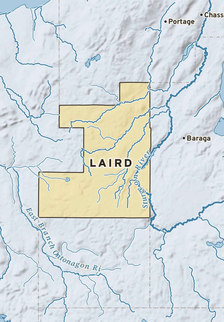 Atlas plate of Laird, Michigan.