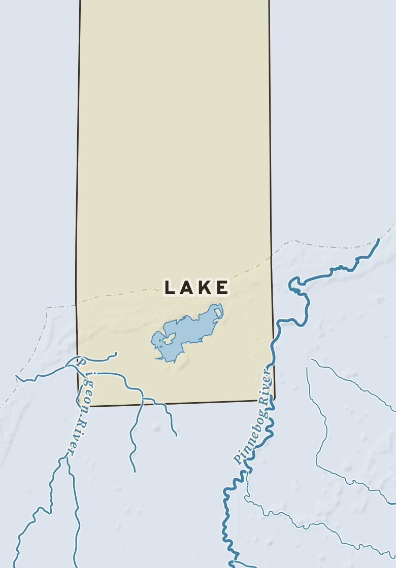 Atlas plate of Lake, Michigan.