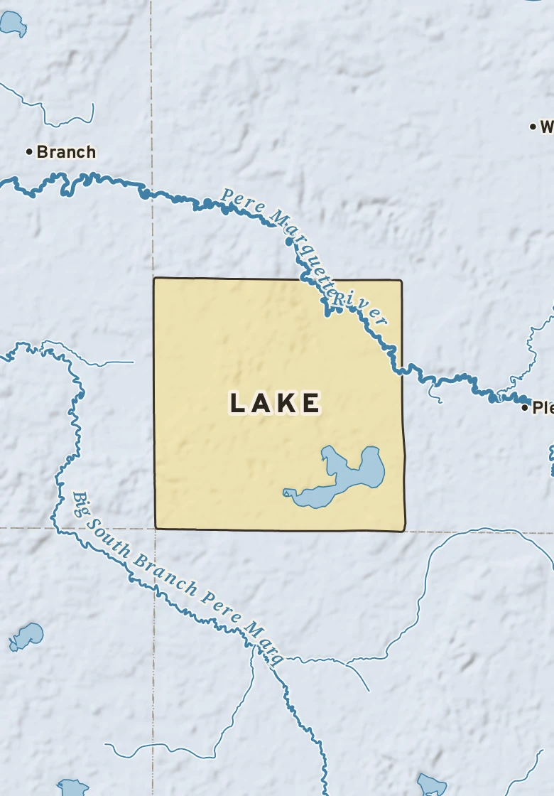 Atlas plate of Lake, Michigan.
