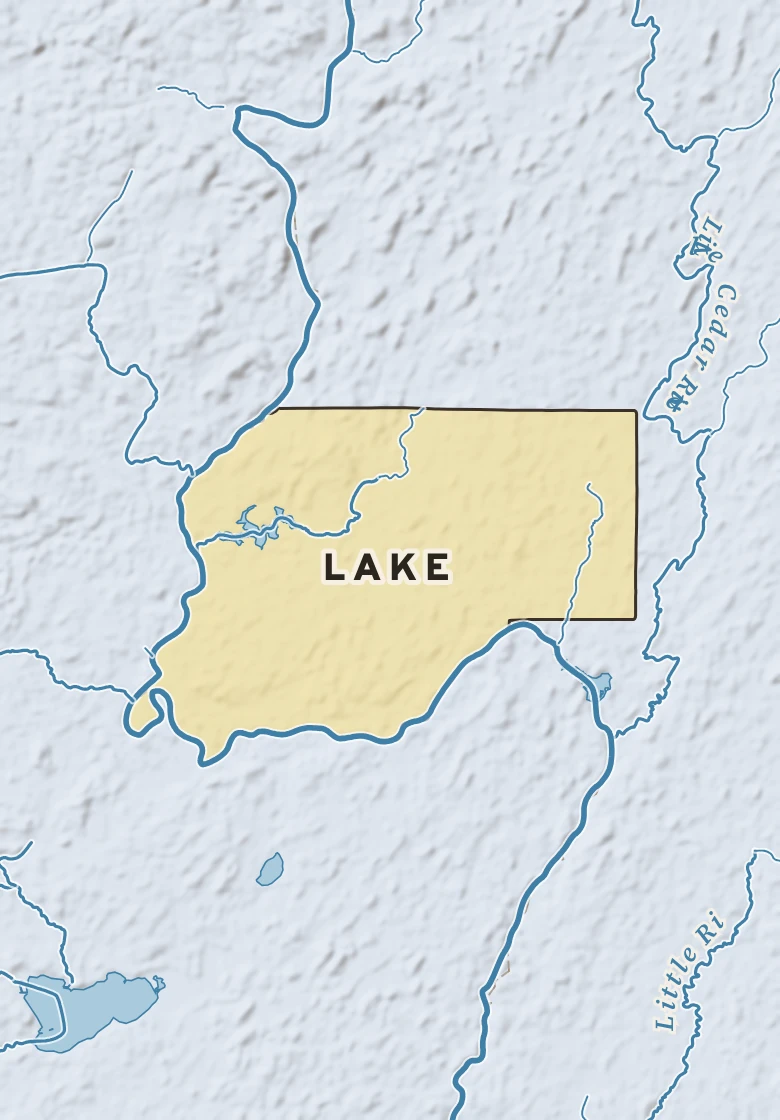 Atlas plate of Lake, Michigan.