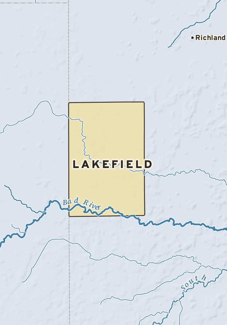Atlas plate of Lakefield, Michigan.