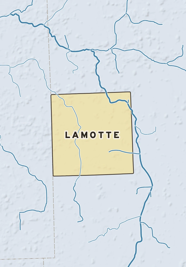 Atlas plate of Lamotte, Michigan.