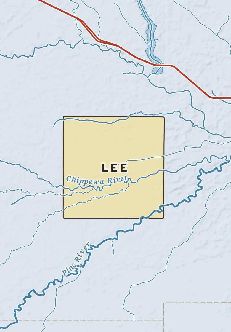 Atlas plate of Lee, Michigan.