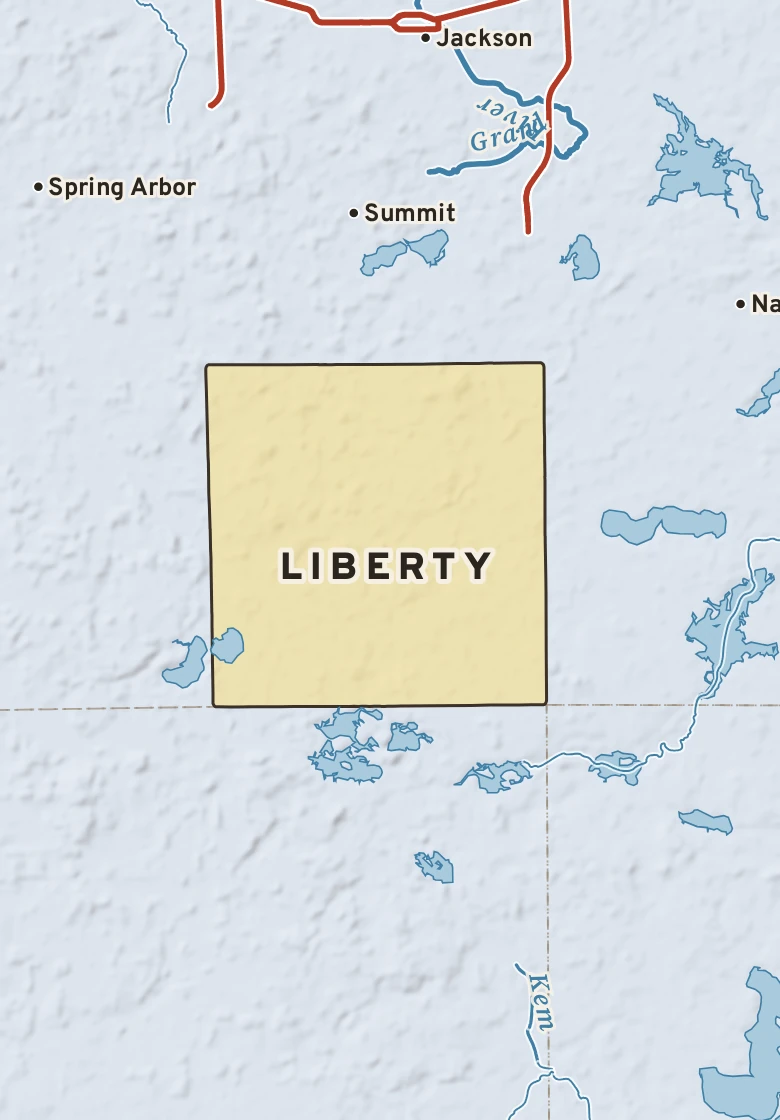 Atlas plate of Liberty, Michigan.