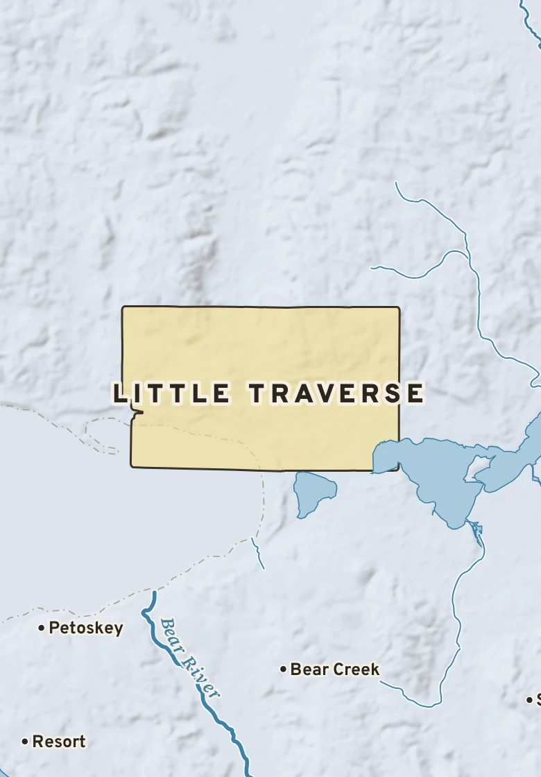 Atlas plate of Little Traverse, Michigan.