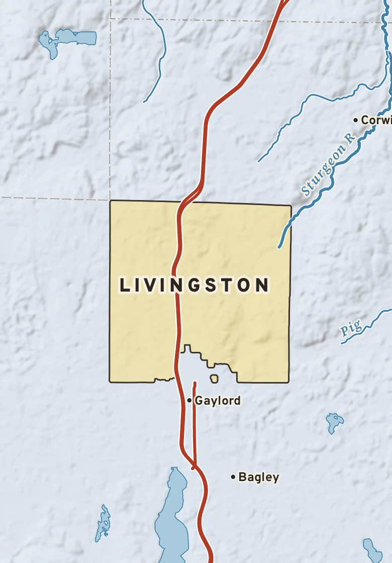 Atlas plate of Livingston, Michigan.
