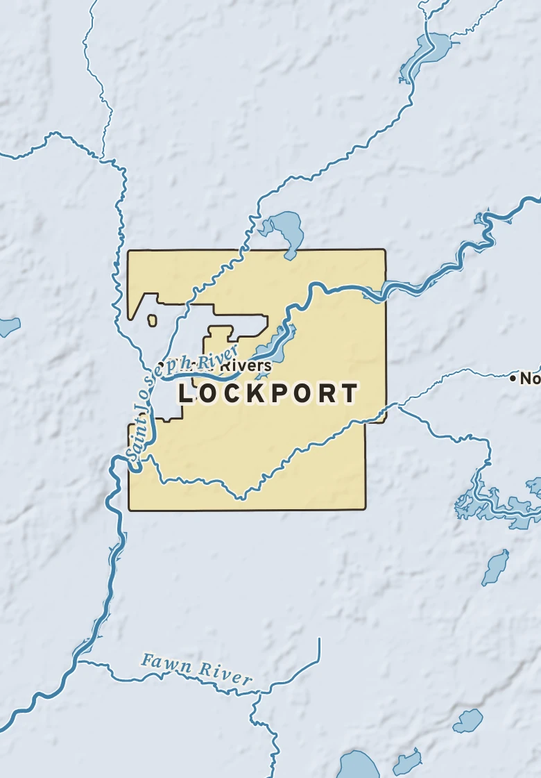 Atlas plate of Lockport, Michigan.