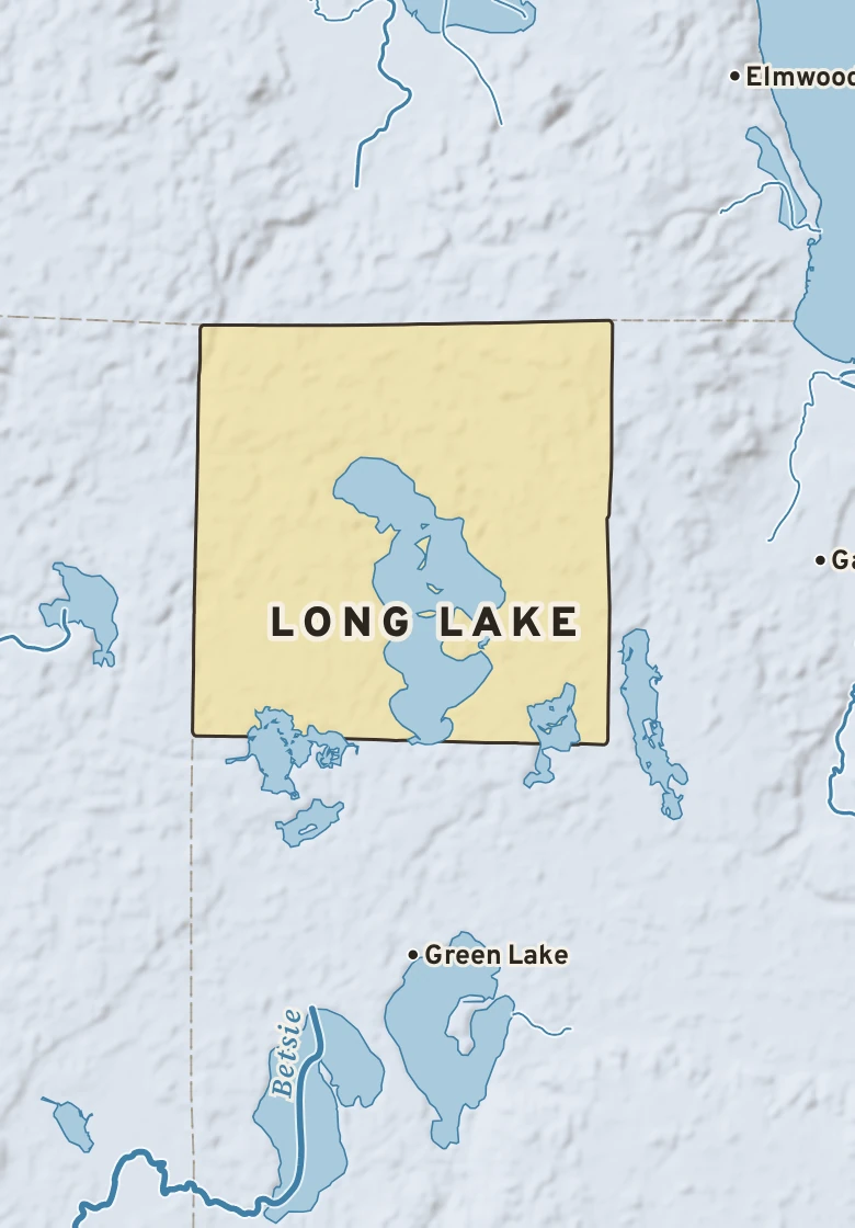 Atlas plate of Long Lake, Michigan.