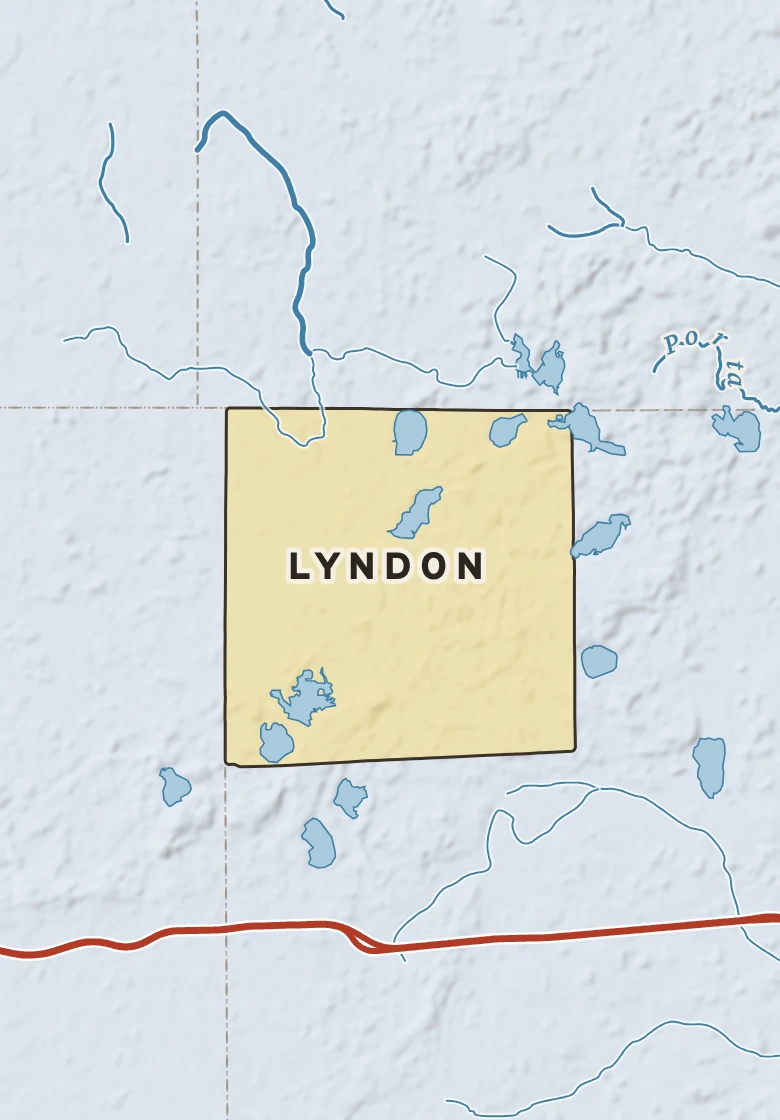 Atlas plate of Lyndon, Michigan.