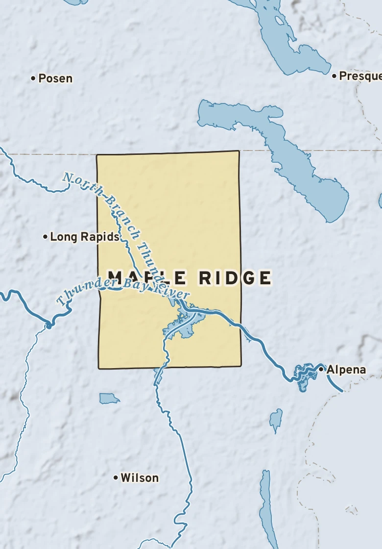 Atlas plate of Maple Ridge, Michigan.