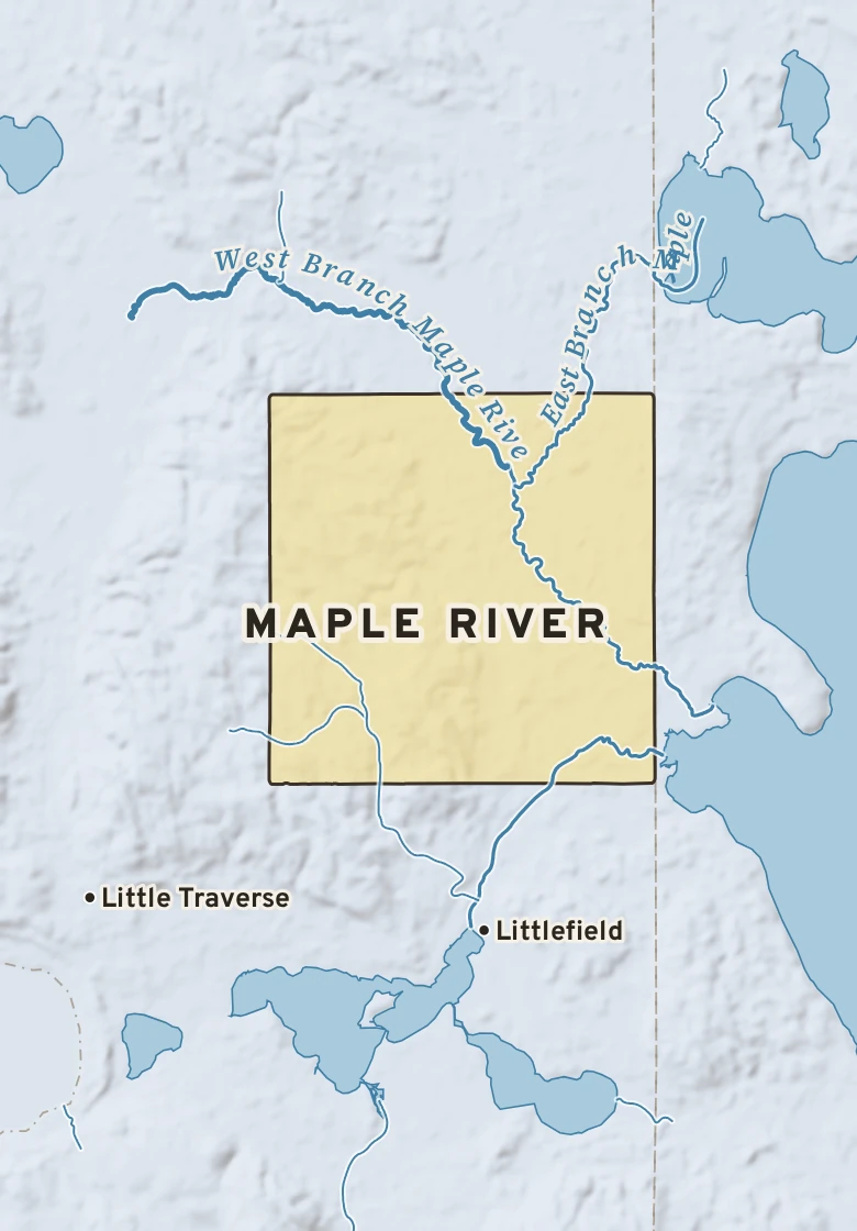 Atlas plate of Maple River, Michigan.