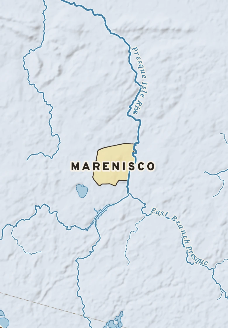 Atlas plate of Marenisco, Michigan.