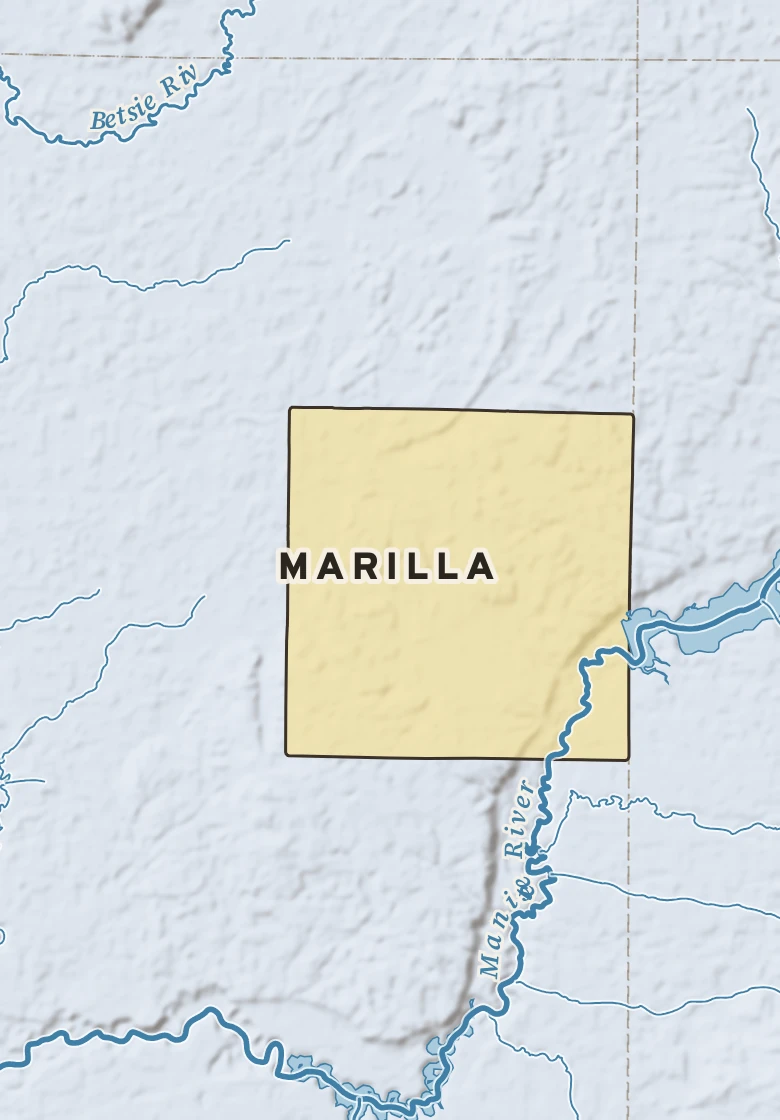 Atlas plate of Marilla, Michigan.