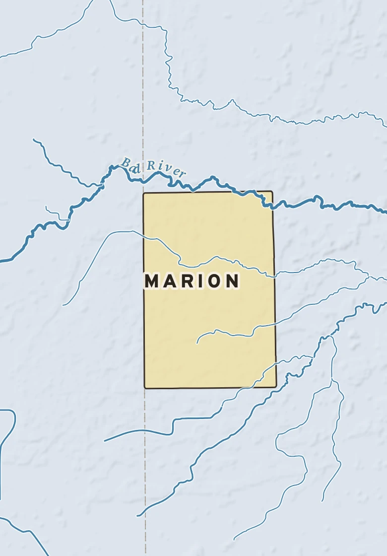 Atlas plate of Marion, Michigan.