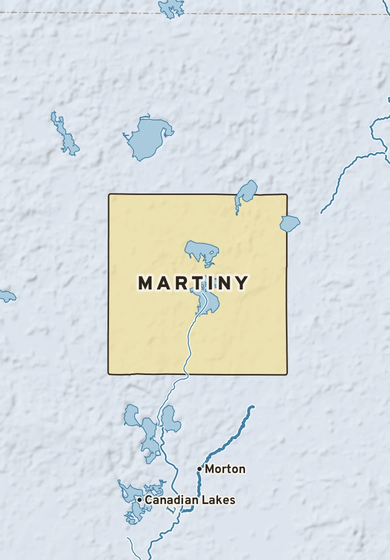 Atlas plate of Martiny, Michigan.