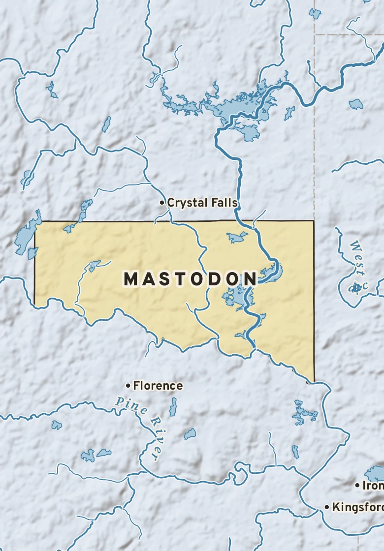 Atlas plate of Mastodon, Michigan.