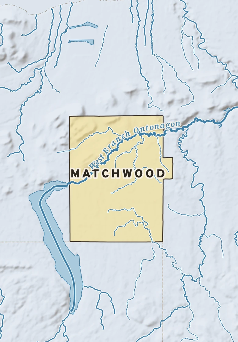 Atlas plate of Matchwood, Michigan.