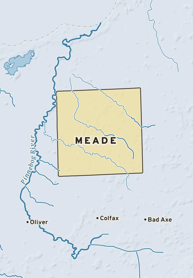 Atlas plate of Meade, Michigan.
