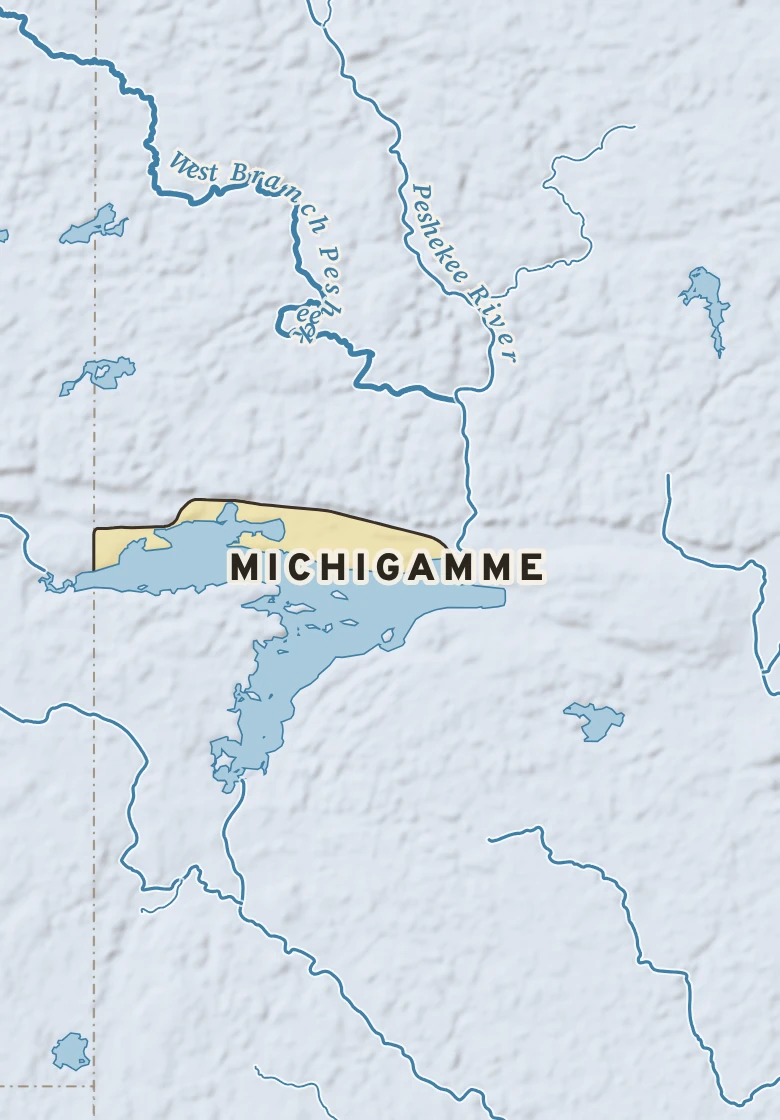 Atlas plate of Michigamme, Michigan.
