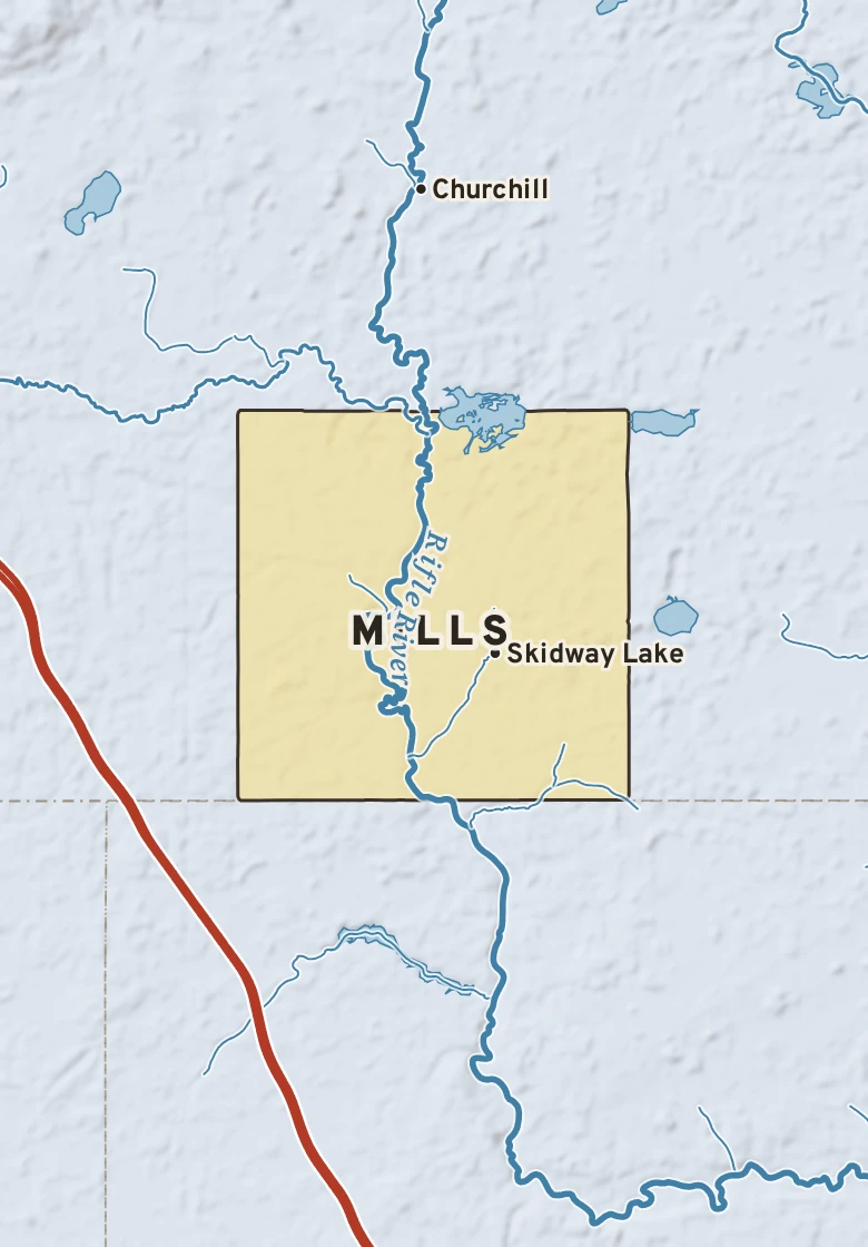 Atlas plate of Mills, Michigan.