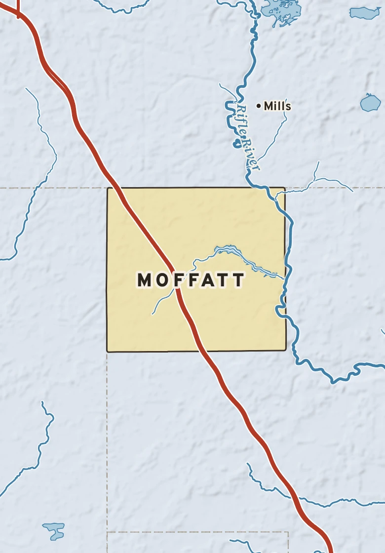 Atlas plate of Moffatt, Michigan.