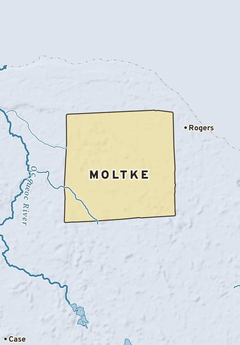 Atlas plate of Moltke, Michigan.