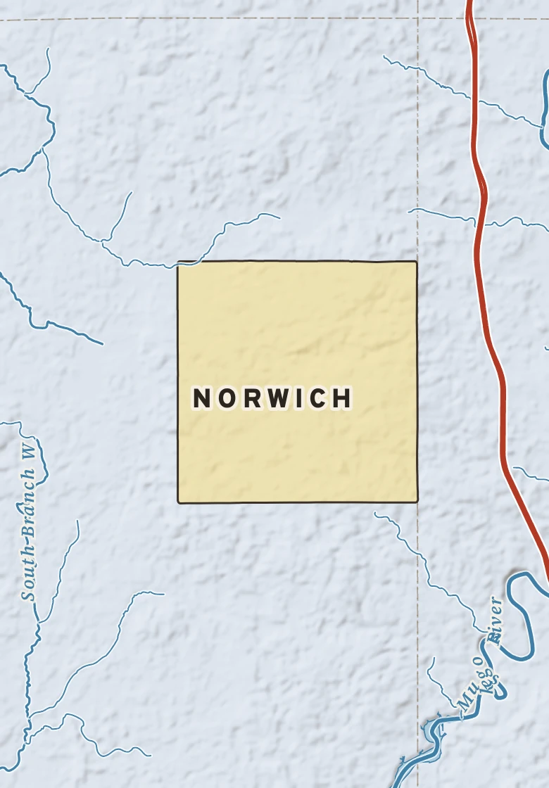 Atlas plate of Norwich, Michigan.