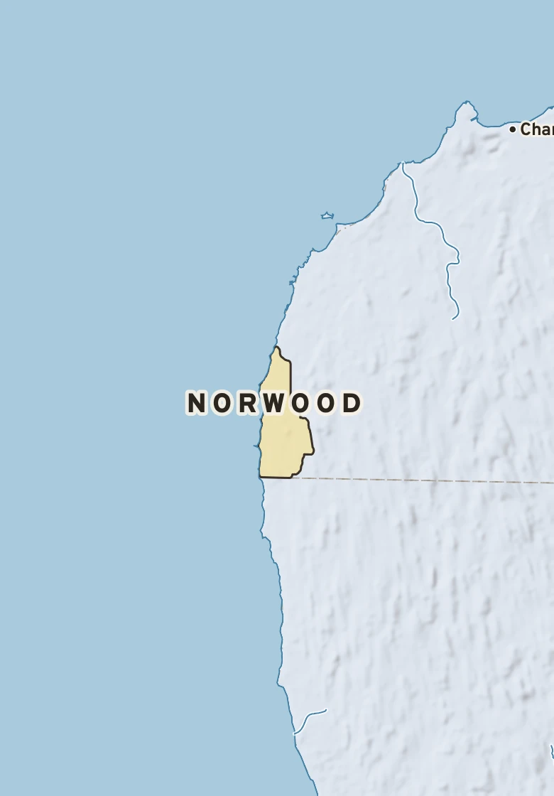Atlas plate of Norwood, Michigan.
