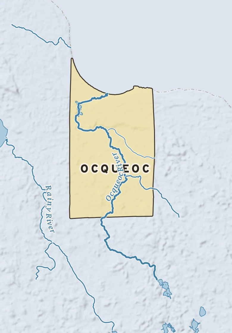 Atlas plate of Ocqueoc, Michigan.