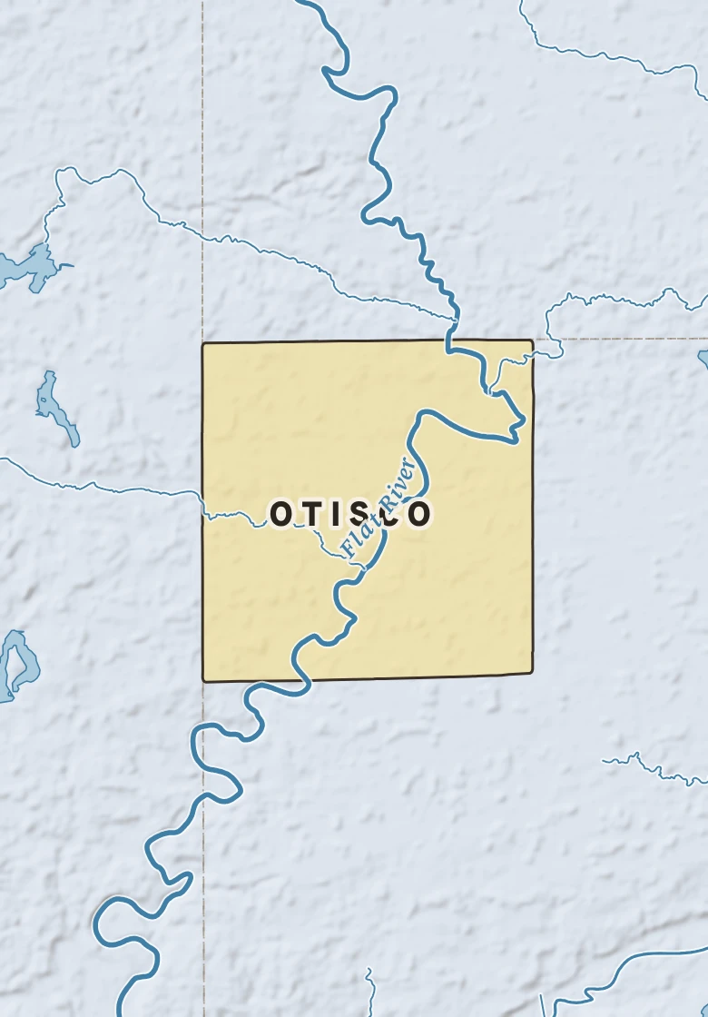 Atlas plate of Otisco, Michigan.