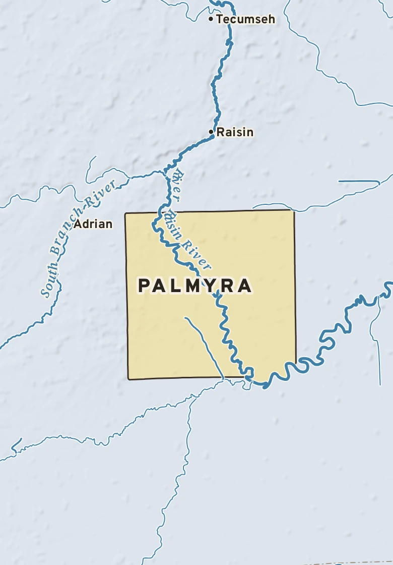 Atlas plate of Palmyra, Michigan.