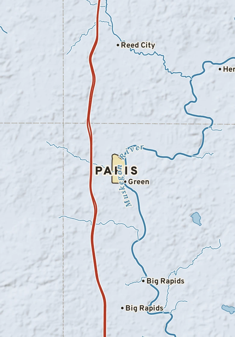 Atlas plate of Paris, Michigan.
