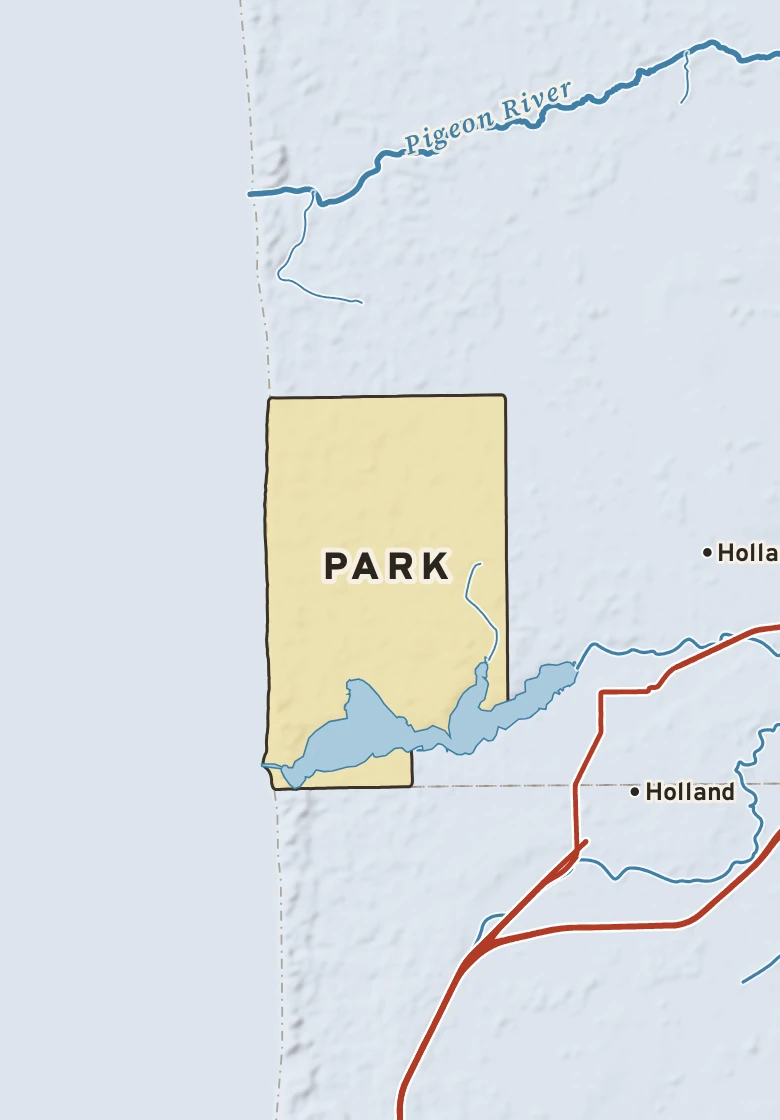 Atlas plate of Park, Michigan.