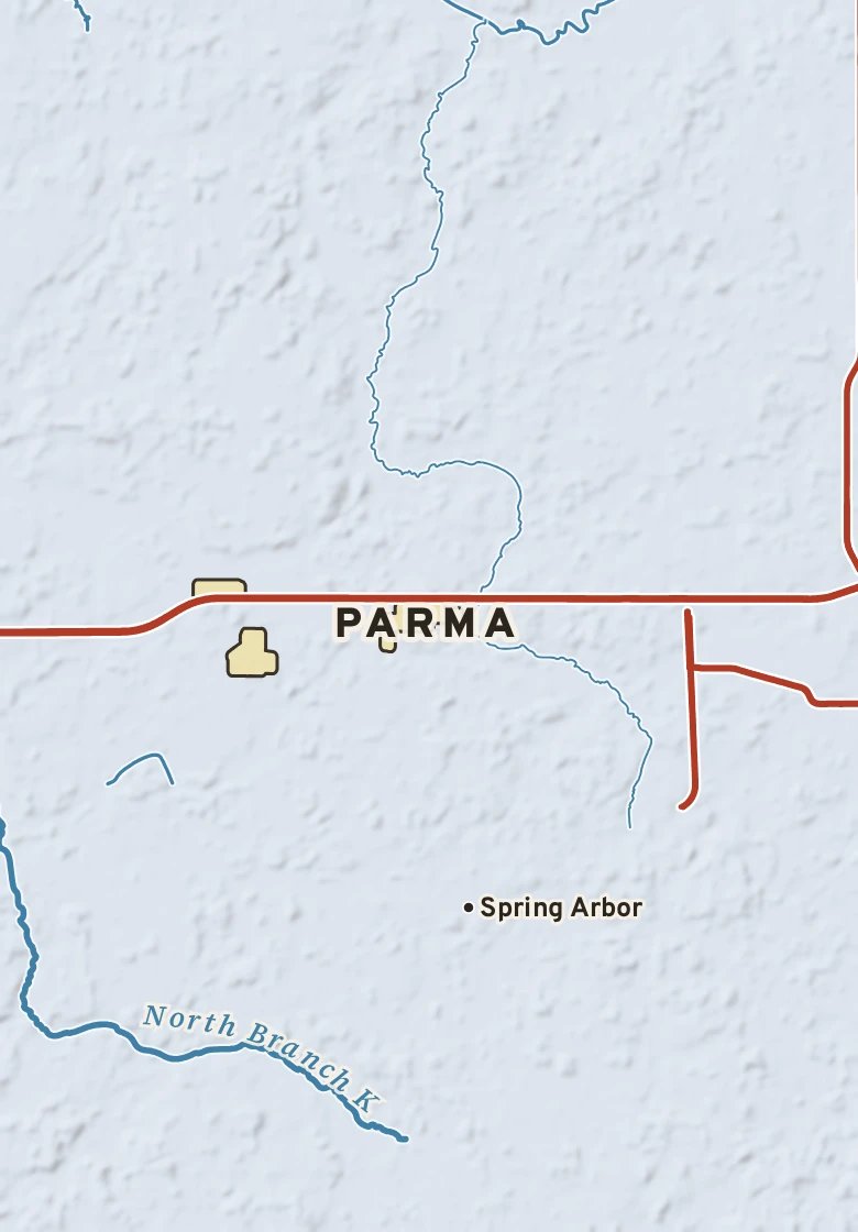 Atlas plate of Parma, Michigan.