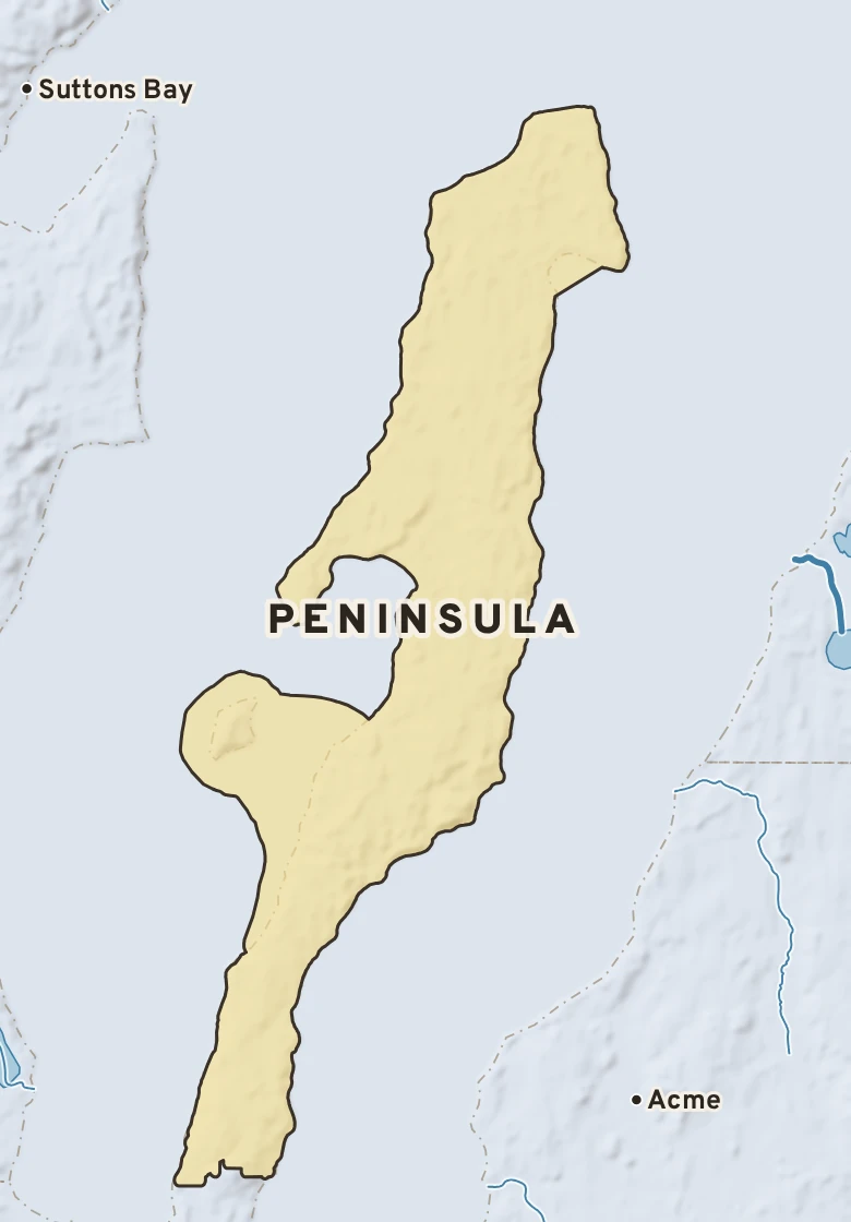 Atlas plate of Peninsula, Michigan.