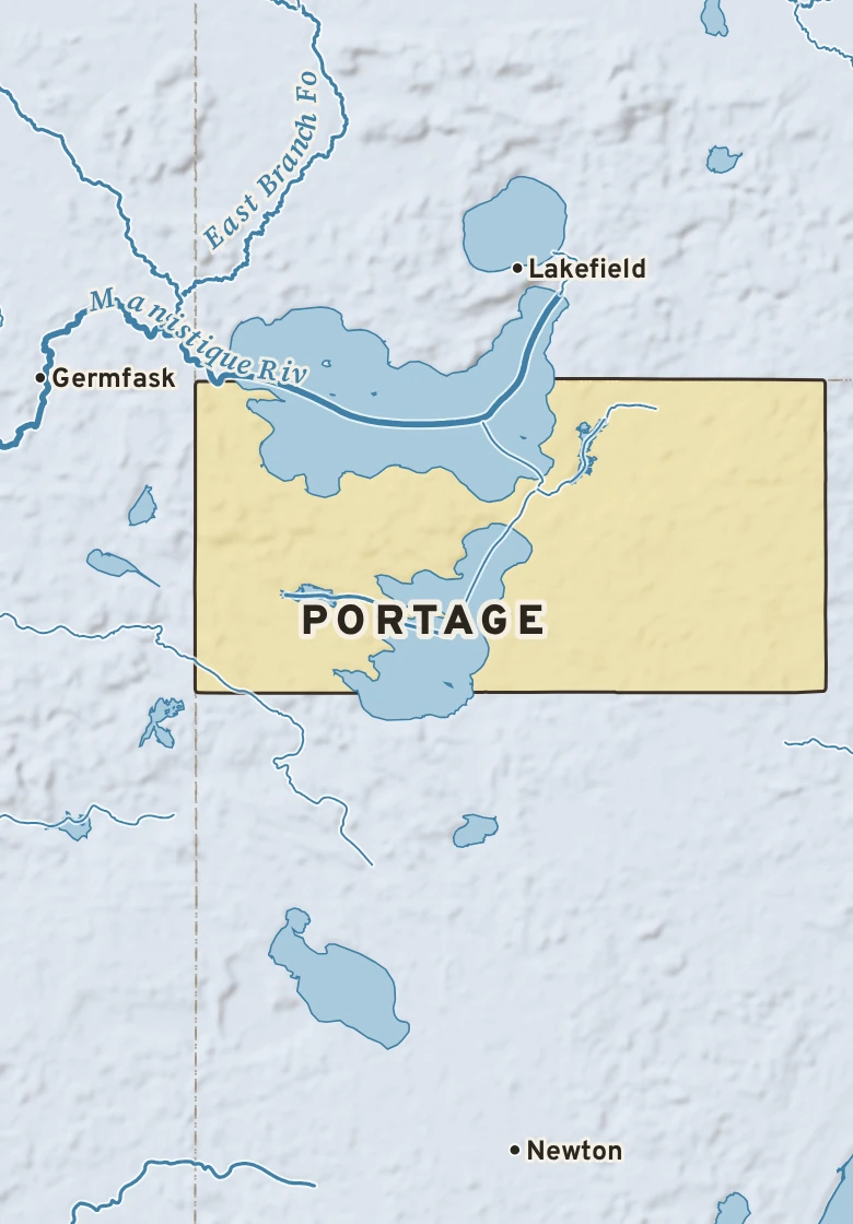 Atlas plate of Portage, Michigan.