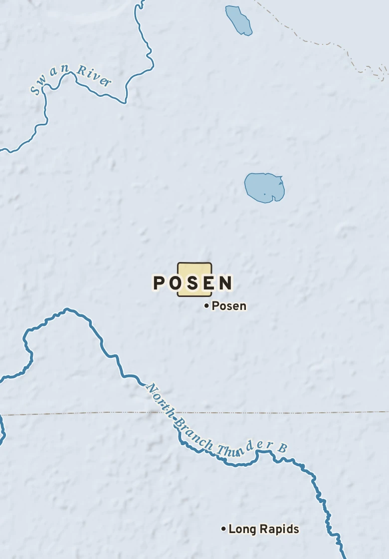 Atlas plate of Posen, Michigan.