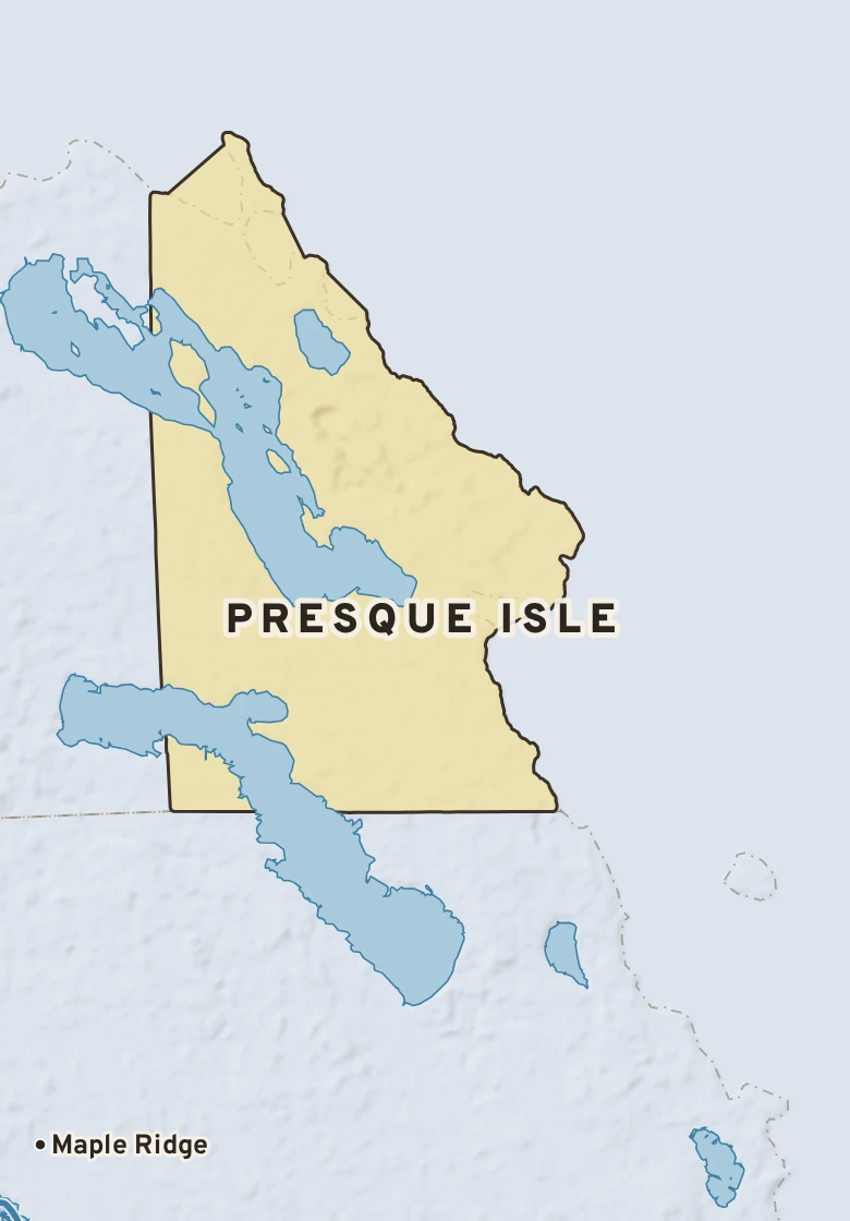 Atlas plate of Presque Isle, Michigan.