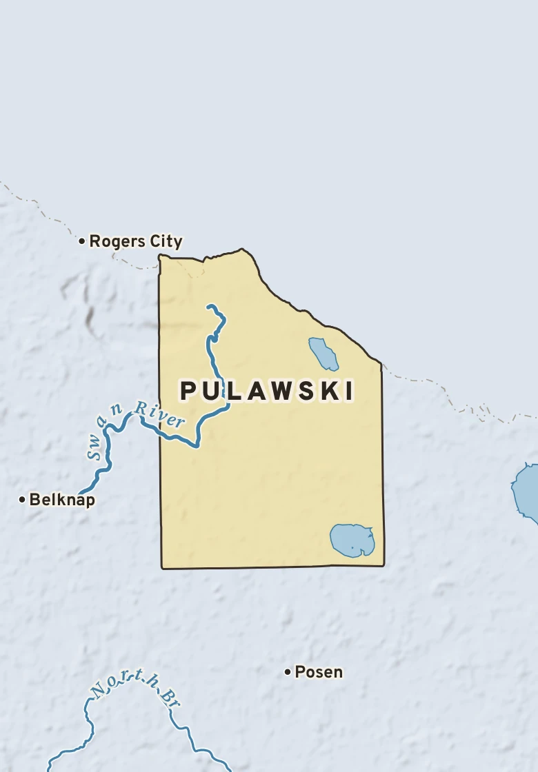 Atlas plate of Pulawski, Michigan.