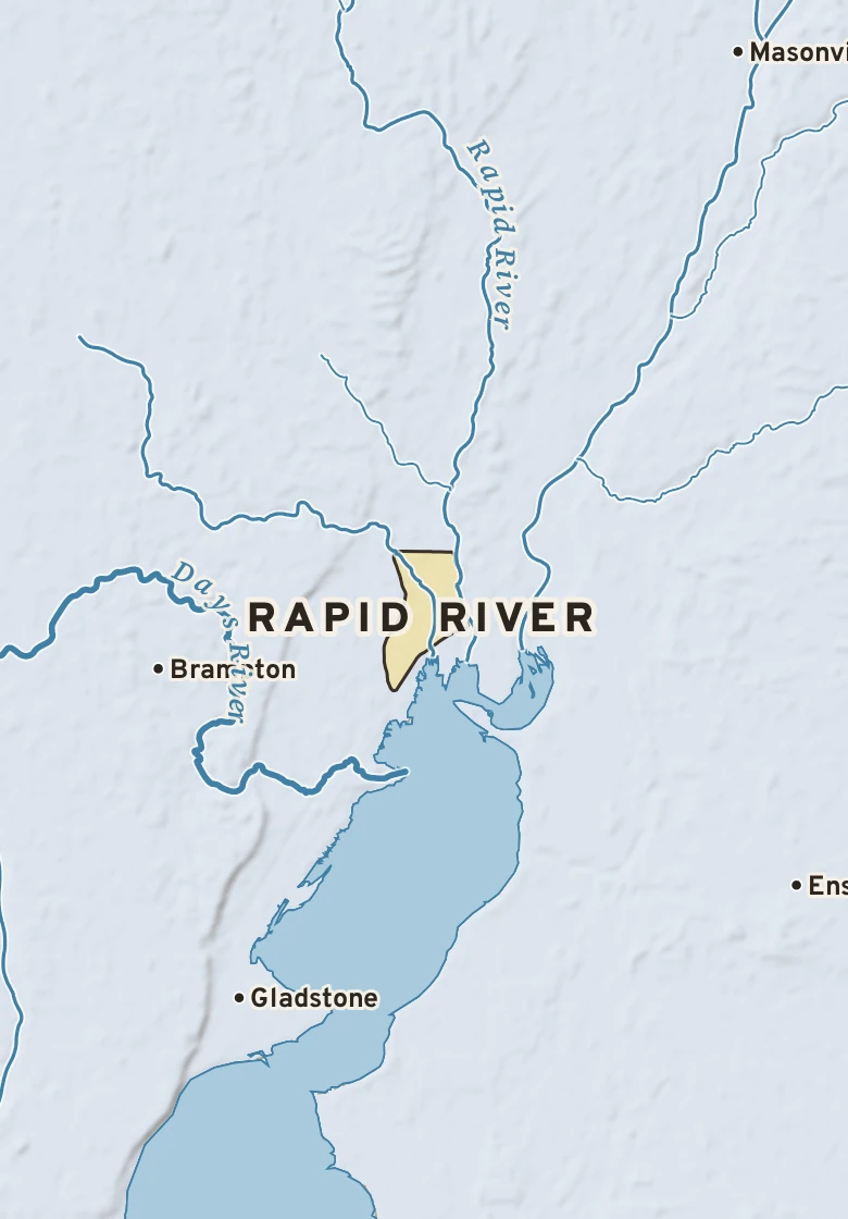 Atlas plate of Rapid River, Michigan.