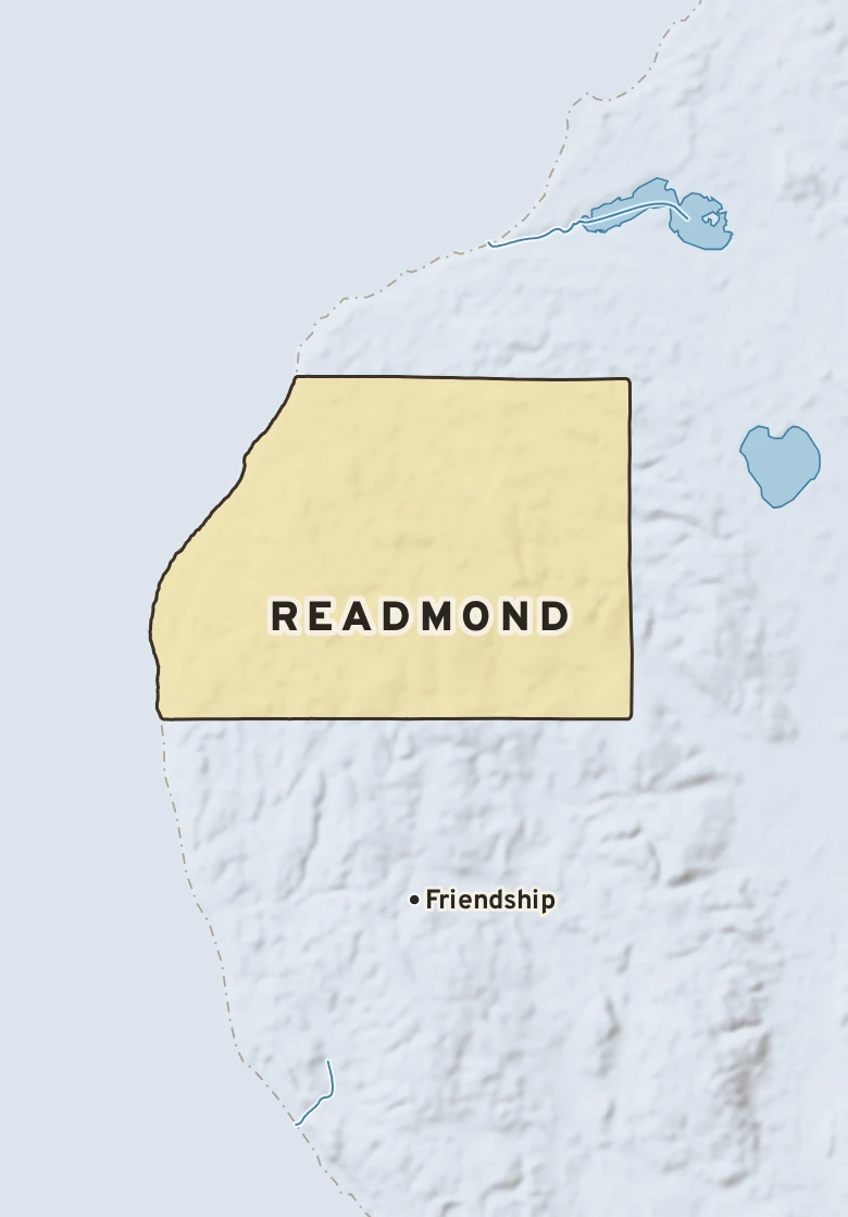 Atlas plate of Readmond, Michigan.
