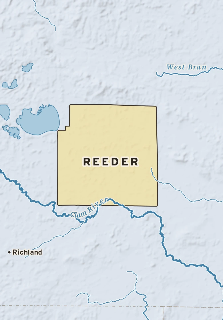 Atlas plate of Reeder, Michigan.