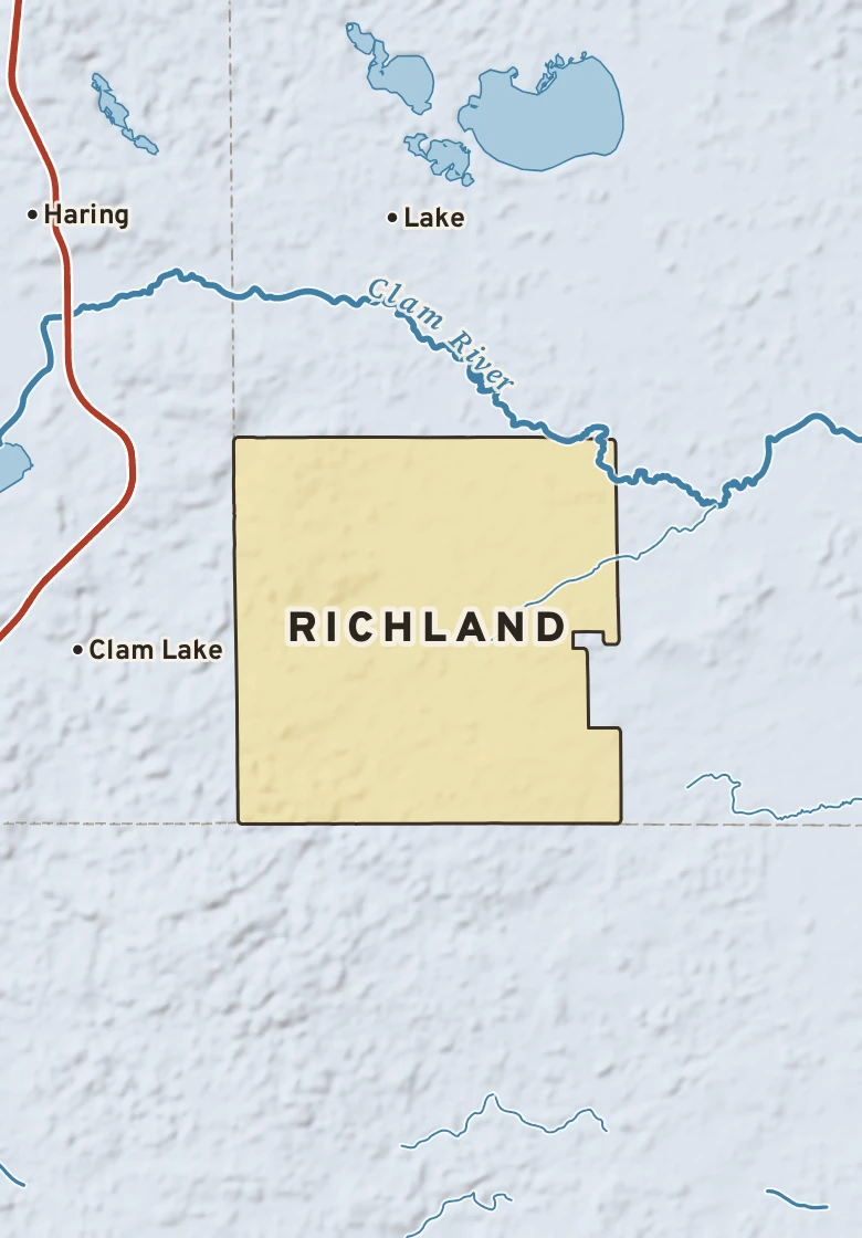 Atlas plate of Richland, Michigan.