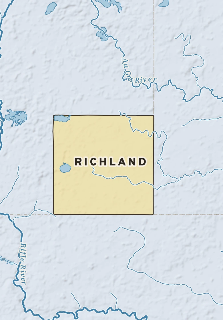 Atlas plate of Richland, Michigan.